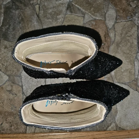 Betsy Johnson CADY size 7 black - Picture 4 of 5